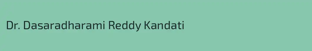 Dr. Dasaradharami Reddy Kandati